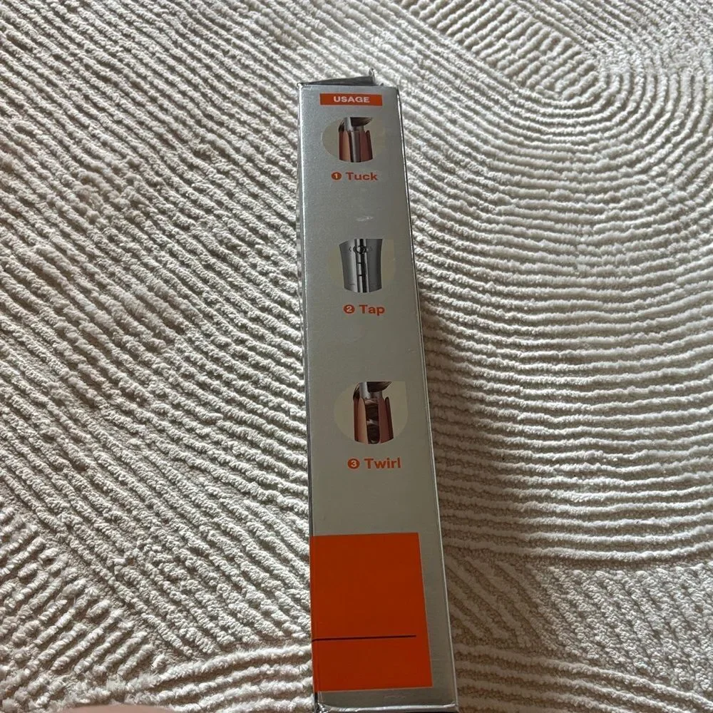 Glam Hair Automatic Curling Iron - Silver and Orange
